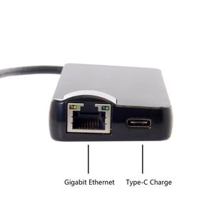 直販 8in1 <span class=keywords><strong>USB</strong></span> C ハブ 3.0 アルミ PVC ノートパソコン タイプC ドッキングステーション RJ45 イーサネット 充電アダプター Pro HDTV TF - Product Image 4