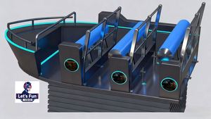 Cinéma intérieur VR Sport Bermuda 9D à 360 degrés, construction en métal, acier et aluminium, pour écoles, centres commerciaux, usage domestique - Product Image 5