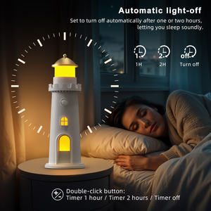 Lámpara Nocturna con Proyección de Luz Lunar, Luz Suave para Decoración de Dormitorio - Product Image 5