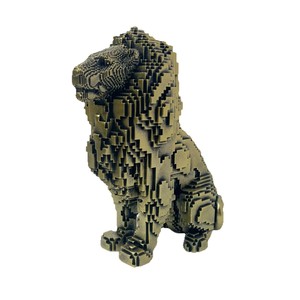 Escultura de León Sentado en Resina Epoxi, Adorno Creativo para el Hogar, Decoración de Escritorio, Regalo de Cumpleaños para Niños, Arte Popular - Product Image 5