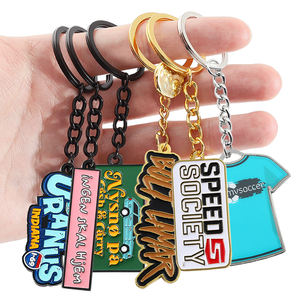 Llavero de Metal Esmaltado Suave Personalizable OEM, Regalo Empresarial Personalizado con Letras 2D y 3D, Llavero Promocional para Mosquetones - Product Image 1