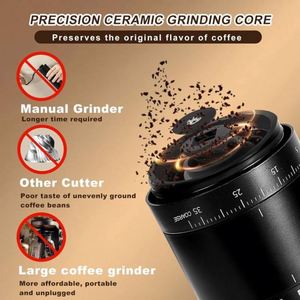 New 38 Levels Adjustment <b>Mini</b> Coffee Bean Grinding Machine USB Rechargeable Portable Electric Coffee <b>Grinder</b> for Espresso - Product Image 4