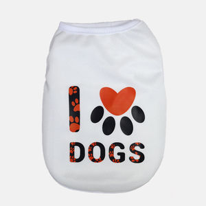 Chaleco sin mangas para mascotas, ropa de verano transpirable para perros y gatos, blanco, amarillo, azul - Product Image 5