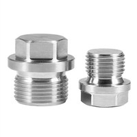 Vis à tête hexagonale en acier inoxydable DIN910 de haute qualité 304/316 pour raccords de tuyaux d'huile, filetages NPT/BSP/BSPT/PT M8-M30