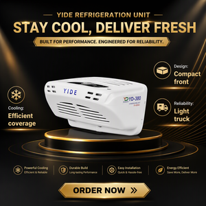 יחידת קירור למשאית YIDE YD-400 מונעת על ידי מנוע, מתח DC 12V 24V, התקנה קדמית, מקפיא -18C לתא מטען של ≤16m³ - Product Image 1