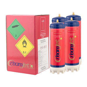 Outils à dessert écologiques Creamjet, cylindre à gaz en métal avec corps en acier au carbone pour la préparation de la crème fouettée - Product Image 1