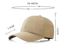 Gorra de Béisbol Impermeable con Logotipo Personalizado, 6 Paneles, Visera Curva, Secado Rápido, Hebilla de Velcro, Forma Circular, Corte Láser