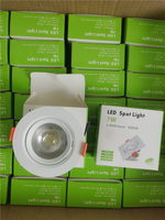 Projecteur de Cabinet à Foyer Orientable 3W 5W 7W 9W 12W, Mini Spot LED de Plafond 5W