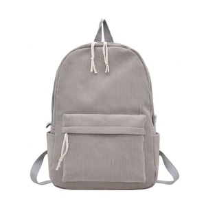 <span class=keywords><strong>Sac</strong></span> <span class=keywords><strong>à</strong></span> <span class=keywords><strong>dos</strong></span> en velours côtelé tendance, design rayé simple, pour collégiens, lycéens, garçons et filles, idéal pour les voyages et l'école - Product Image 6
