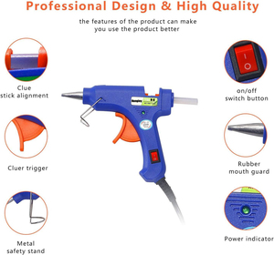 Súng keo nóng cho keo dính nhanh chóng làm nóng trước nóng chảy nhiệt độ cao cho trường học thủ công nghệ thuật Tự làm và sửa chữa nhà nhanh chóng 30W 60W 120W - Product Image 3