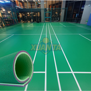 Suelo deportivo BWF para cancha <span class=keywords><strong>de</strong></span> bádminton, tapete <span class=keywords><strong>de</strong></span> goma en rollo para uso en interiores, certificado por la FIBA, también para baloncesto, fútbol sala, <span class=keywords><strong>hockey</strong></span> y baldosas. - Product Image 2