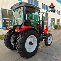 Tracteur agricole diesel KINLEON YTO à faible consommation de carburant, 60HP, 80HP, 100HP, 4 roues motrices, certifié CE pour l'Afrique et l'Amérique du Sud