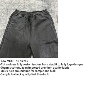 DENIMGUYS <span class=keywords><strong>Pantalon</strong></span> <span class=keywords><strong>de</strong></span> survêtement personnalisé pour <span class=keywords><strong>homme</strong></span>, épais, noir, avec cordon <span class=keywords><strong>de</strong></span> serrage, <span class=keywords><strong>taille</strong></span> élastique, en molleton bouclette 300 grammes - Product Image 3