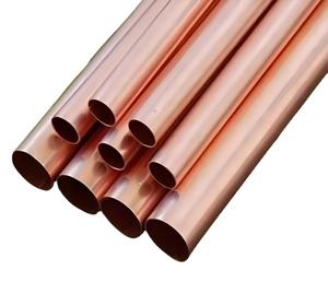 Tubería y Tubo de Cobre Recto Grado H62-H70, 6-48 mm de Diámetro Exterior, 0.3-12 mm de Espesor de Pared, Fabricante de Shandong, Bajo Precio para Sistemas de Agua - Product Image 1