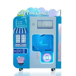 Professional full automatically small flower sugar cotton candy vending machine to make cotton candy