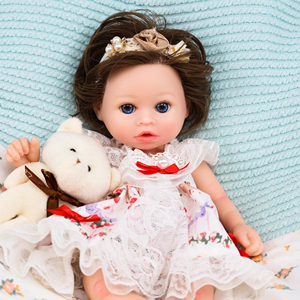 Muñeca Reborn de Silicona Platino 100% de Cuerpo Completo Suave de 13 Pulgadas, Muñeca de Moda DIY para Bebés Recién Nacidos y Niños Pequeños, Juguete Húmedo - Product Image 4
