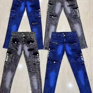 Modelo YQ005 de $5.85, Talla 2-15 Años, Jeans Ajustados a la Moda <span class=keywords><strong>para</strong></span> Niños, Diseño Moderno, Venta al Por Mayor - Product Image 2