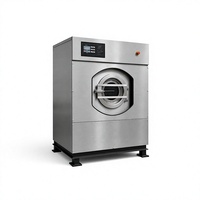 Laveuse-essoreuse industrielle 25 kg, machine à laver commerciale en acier inoxydable pour draps d'hôtel, housses de couette et vêtements