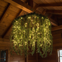Décoration de mariage GNW, fleurs artificielles, fausses fleurs suspendues au plafond, plante de saule verte pour la décoration de la scène de mariage