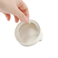 Bocaux Mason à bouche régulière transparents personnalisés de haute qualité avec couvercle à poignée 380ml