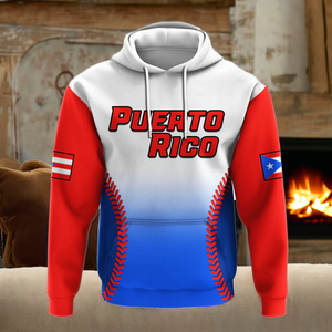 Puerto <span class=keywords><strong>Rico</strong></span> 3D Digital Impreso Sudadera con capucha de gran tamaño Bandera Sudadera para hombres y mujeres Unisex Adulto Puerto <span class=keywords><strong>Rico</strong></span> Bandera Ropa - Product Image 2