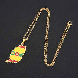 <span class=keywords><strong>Mapa</strong></span> <span class=keywords><strong>DE</strong></span> LA ISLA <span class=keywords><strong>DE</strong></span> Granada con nombre <span class=keywords><strong>de</strong></span> la ciudad, collares con colgante para mujeres y niñas, Color plateado/dorado, joyería <span class=keywords><strong>de</strong></span> <span class=keywords><strong>Las</strong></span> <span class=keywords><strong>Islas</strong></span> <span class=keywords><strong>de</strong></span> Barlovento del Mar Caribe - Product Image 6