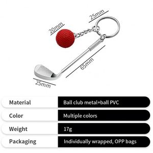 Llavero con Forma de Pelota, Mini Llavero Deportivo 3D, Regalos Promocionales, Llavero de Golf para Empresas - Product Image 4