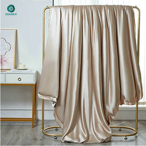 Vente en gros de draps en soie 100% parure de lit personnalisée <span class=keywords><strong>extra</strong></span> <span class=keywords><strong>large</strong></span> housse de couette literie en soie de luxe pour lits doubles appropriés - Product Image 3