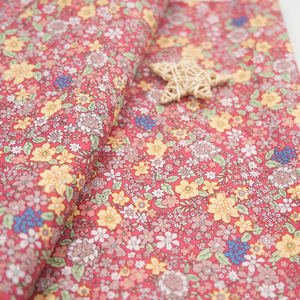 Chinês Algodão Popeline Tecido Mão Macia Sentindo Pequena Flor Impresso para Home Decor Hospital Craft Bag Camisa-para Meninos - Product Image 3