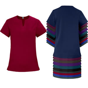 Uniformes Médicos <span class=keywords><strong>de</strong></span> Enfermería Suaves al por Mayor con Logotipo Personalizado, Conjunto <span class=keywords><strong>de</strong></span> Uniforme Quirúrgico para Mujer, Transpirable, OEM, Tela Elástica <span class=keywords><strong>de</strong></span> Spandex para Hospital - Product Image 4