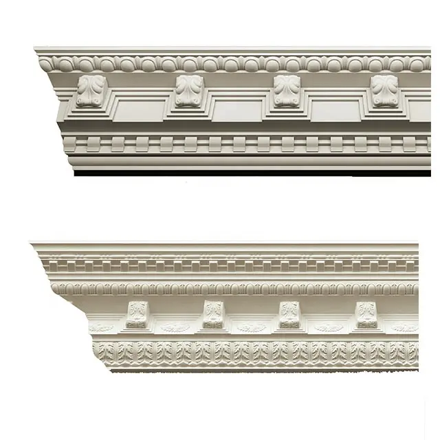 New high grade PU foam crown molding custom polyurethane corner cornice foam crown moulding