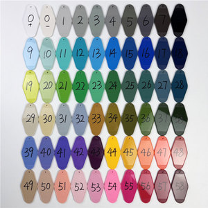 Portachiavi in Plastica Personalizzabili per Hotel e <span class=keywords><strong>Motel</strong></span>, Portachiavi in Plastica Glitterati alla Moda e Carini - Product Image 1