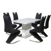 Ensemble de table à manger de luxe, table extensible avec 4, 6, 8 ou 10 chaises de salle à manger