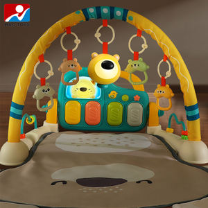Tapis de jeu pour bébé avec piano à pédales, couverture rampante, jouet suspendu, veilleuse de dessin animé - Product Image 5