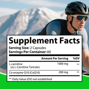 <span class=keywords><strong>C</strong></span>ápsulas de L-carnitina 120 Ct con COQ10 para el equilibrio natural y el bienestar diario en una botella - Product Image 4