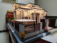 Style moderne professionnel de modèle de villa de maison de bâtiment d'éclairage 3D pour l'architecture et l'affichage d'immobiliers