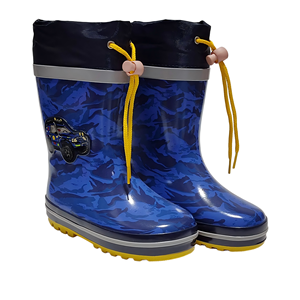 Coloré 3D Imprimer Enfants <span class=keywords><strong>Gumboots</strong></span> En Caoutchouc Bleu Voiture Camo Bottes De Pluie En Gros Chaud Bottes Imperméables pour Garçons - Product Image 1
