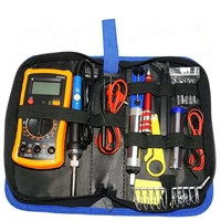 Kit de réparation électronique avec fer à souder multimètre, température réglable et fonctions de soudage, pour usage domestique
