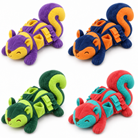 Jouet interactif en peluche pour chien, en gros, en forme d'écureuil coloré, jouet à mâcher pour chiot, jouets doux en peluche pour animaux de compagnie, personnalisable OEM