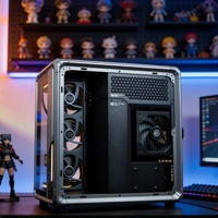 [12 mois sans intérêt] pour le boîtier Jonsbo X400 Sea View, ordinateur hôte AMD, processeur 9850X3D/9800X3D, carte graphique 5070Ti/5080, jeux sur PC