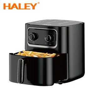 Haly - Fritadeira a ar para batatas fritas, com controle digital de um toque, forno quadrado PFA Unox para cozinha e eletrodomésticos, com controle de óleo