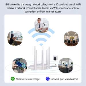 Enrutador Wifi 4G con ranuras para tarjetas, punto de acceso, dispositivo para compartir de banda ancha, enrutador inalámbrico para el hogar Cpe 4G Lte Cat4, módem WiFi - Product Image 5