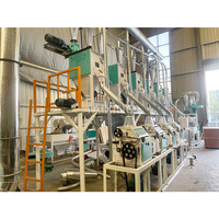 Moulin à farine automatique commercial Machine agricole compacte toute la ligne de mouture de farine de grain