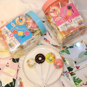 Cá nhân bọc kẹo mút chất lượng tùy chỉnh bên màu đỏ Swirl kẹo Rose Lollipop cứng kết cấu hương vị trái cây đóng băng trang trí - Product Image 6