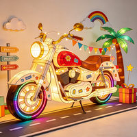Großhandel Vespa-Roller-Laterne Outdoor-LED-Dekoration für Europäische Festivals
