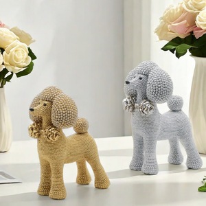 Nghệ thuật hiện đại con chó động vật polyresin bức tượng tác phẩm điêu khắc trang trí đối tượng cho trang trí nội thất - Product Image 3