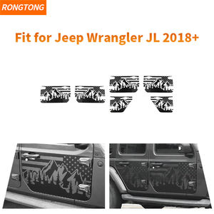 Autotür Us Flag Style PVC Aufkleber für Jeep Wrangler JL/JT Gladiator 2/4 Tür 2018 bis Auto Außen zubehör - Product Image 6