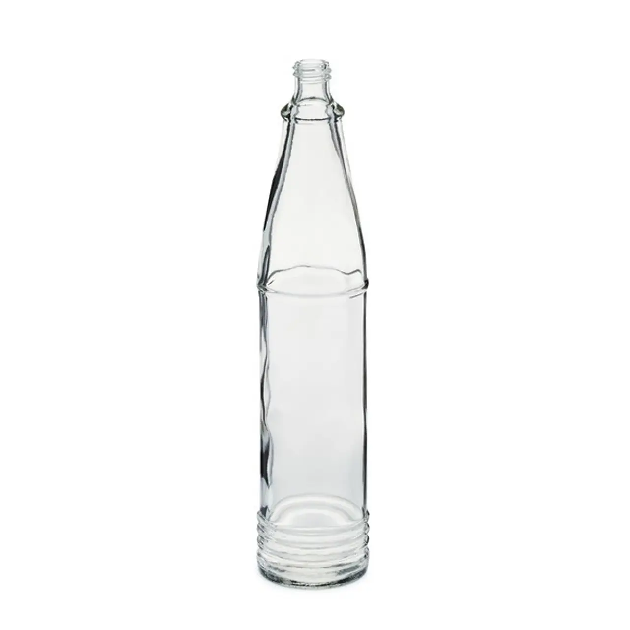 Botol Tabasco kaca kustom 3 oz kaca bening botol Woozy saus panas dengan pembukaan kecil 13-415 tutup plastik PP merah