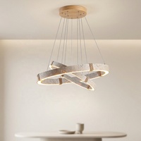 Lustre suspendu LED en travertin médiéval, design nordique, pour la maison, l'hôtel, le salon, style Wabi Sabi, pierre jaune, luminaires décoratifs suspendus