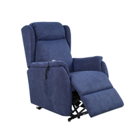 Fauteuil inclinable électrique en tissu tissé avec poche latérale pour personnes âgées, idéal pour le salon et la maison